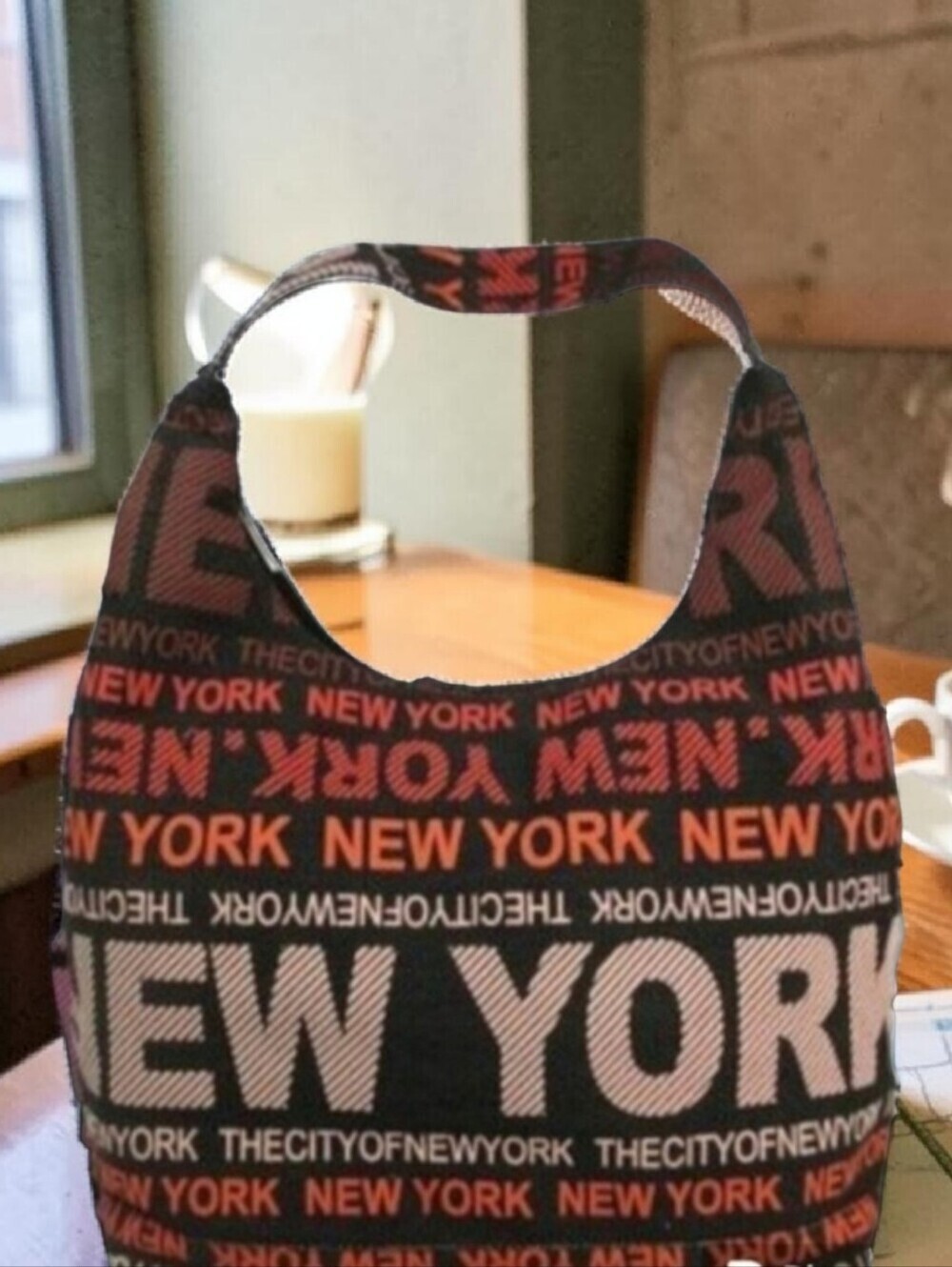 Robin Ruth Canvas satchel New York shoulder bag New with tag black & pink